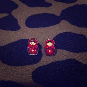 Russian doll earrings
