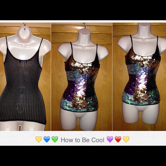 📛SOLD📛💐Multi color Sequin sexy top💐