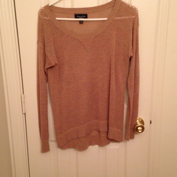 Tan American Eagle sweater