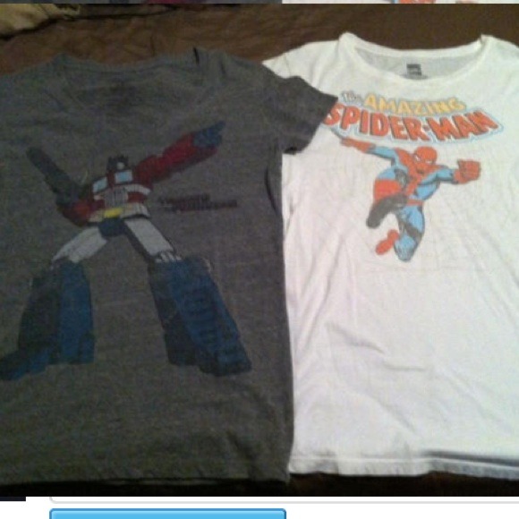 Transformer Tee & Spider-Man Tee
