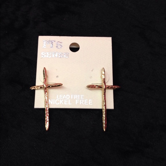 Cross earrings
