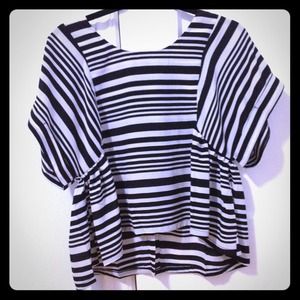 Brand New Black and white top.