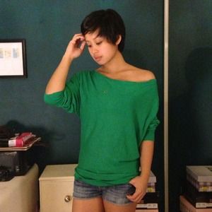 ⛔SOLD Express Green Oversized Top