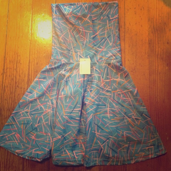 American Apparel printed high waist skirt