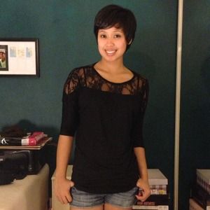 ⛔SOLD Black Lace Top