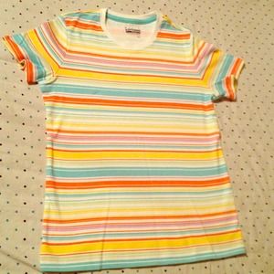 Never worn stripe shirt! Color is very attractive!