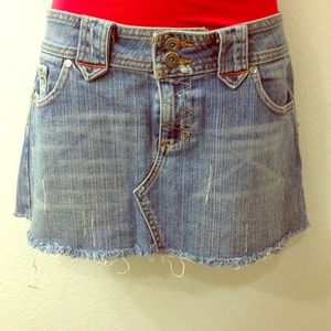 Paris blue jean skirt