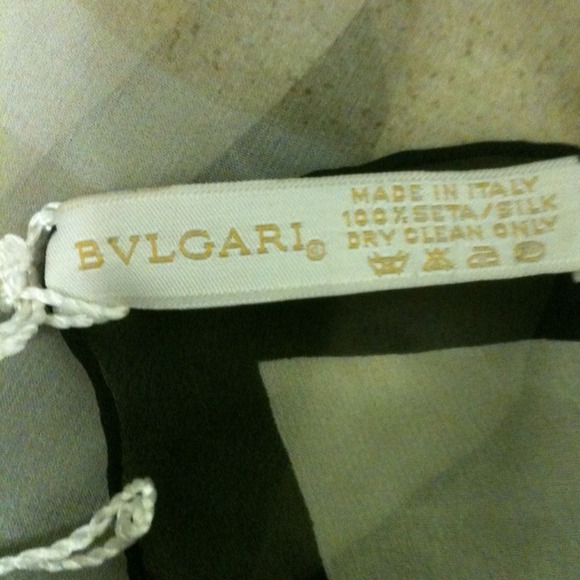 SOLD Authentic Bulgari Silk Scarf - Picture 2 of 2