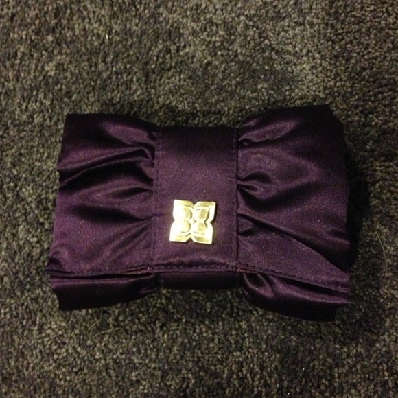 Purple BCBG clutch