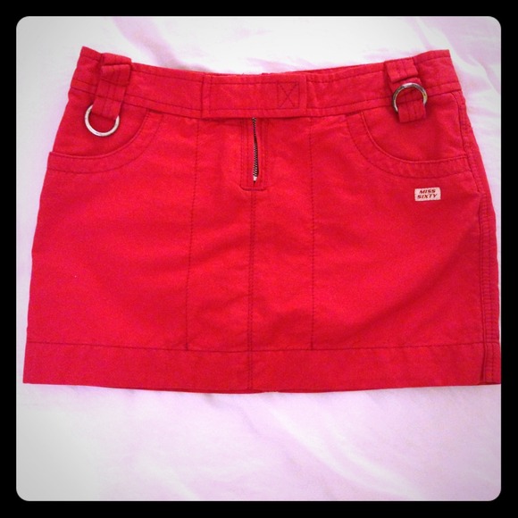 red miss sixty skirt