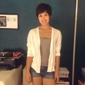 Express White Cardigan