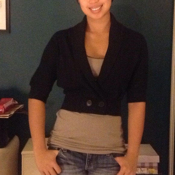 ⛔SOLD Old Navy Black Blazer Like Cover Up