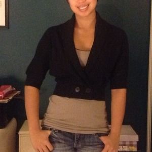 ⛔SOLD Old Navy Black Blazer Like Cover Up