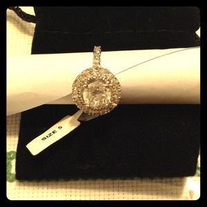 5.2ct CZ white gold rhodium ring @msphyl