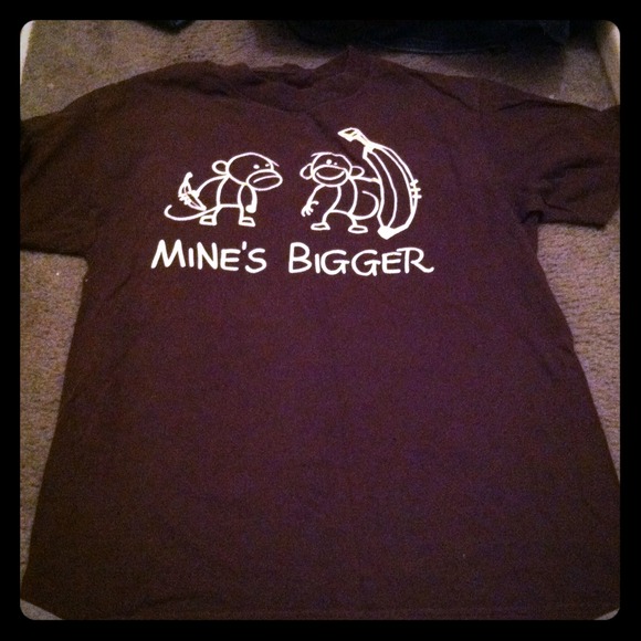 Brown T-Shirt with monkeys