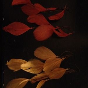 Boho feather earrings