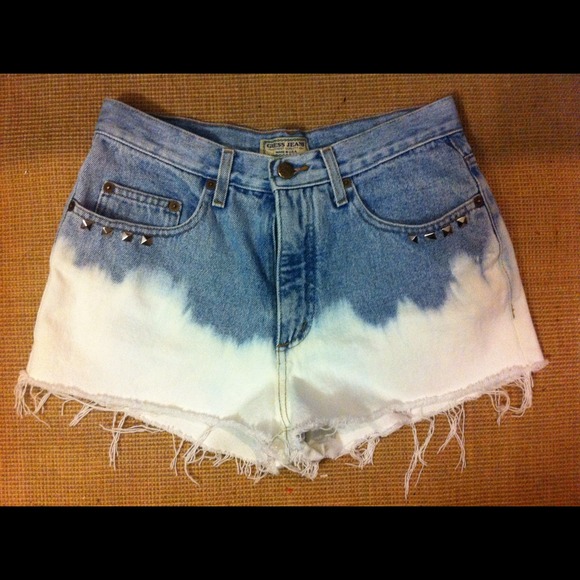 Guess Ombré high waisted shorts