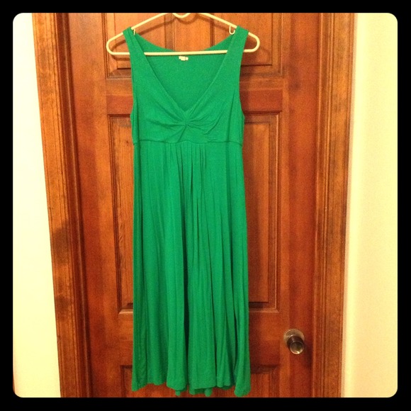 J Crew "Lisa Dress" in Kelly Green
