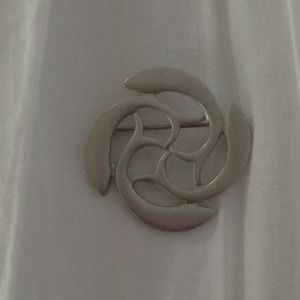 Solid pewter pin