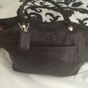 Genuine leather Coach handbag