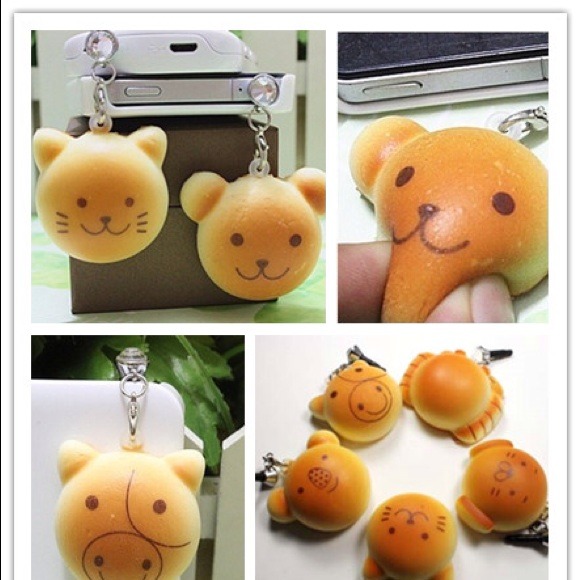 Accessories - 5psc. Cute design bread dust plug 3.5mm/brand new