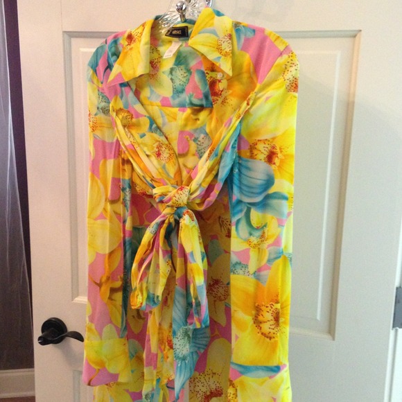 Versace floral Capri pant & blouse