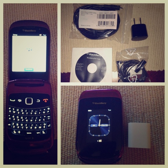 Blackberry style royal purple smartphone sprint!