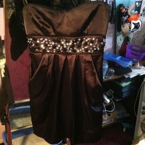 ~Reduced~deb, Black pocket dress.