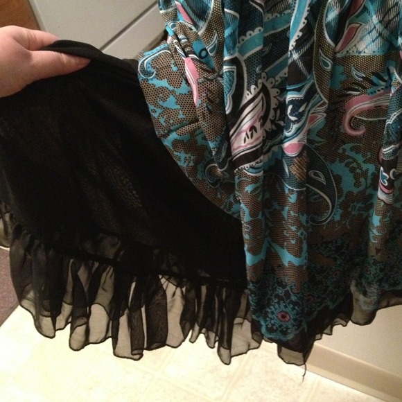 🔻Reduced🔻NWOT Chiffon dress (long top) - Picture 4 of 4