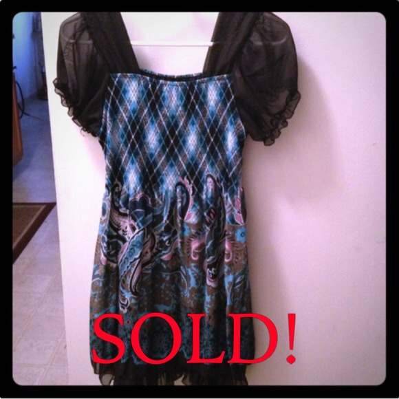 Dresses & Skirts - 🔻Reduced🔻NWOT Chiffon dress (long top)