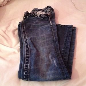 Miss Me brand dark wash jeans