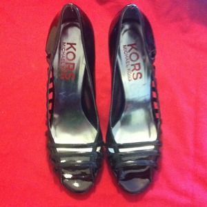 Michael Kors Black Patent Heels