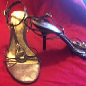 Nine West Brown Strappy Sandles Size 10