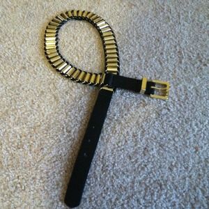 Gold and black belt