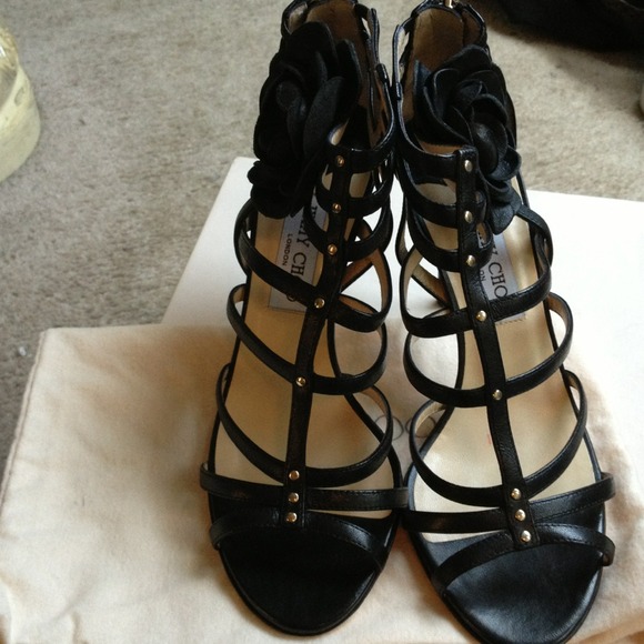 NEW: JIMMY CHOO STRAP SANDALS - Picture 4 of 4