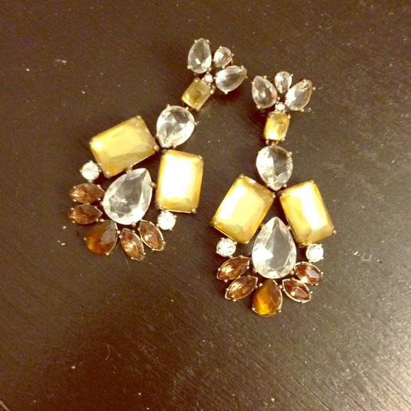 REDUCED: J.crew jeweled earrings for pierced ears