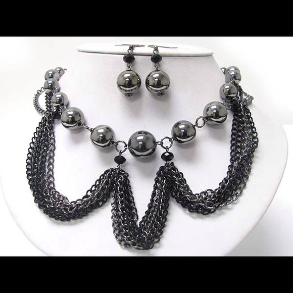 Dark silver set