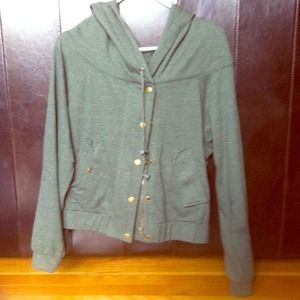 Army green sweater/jacket
