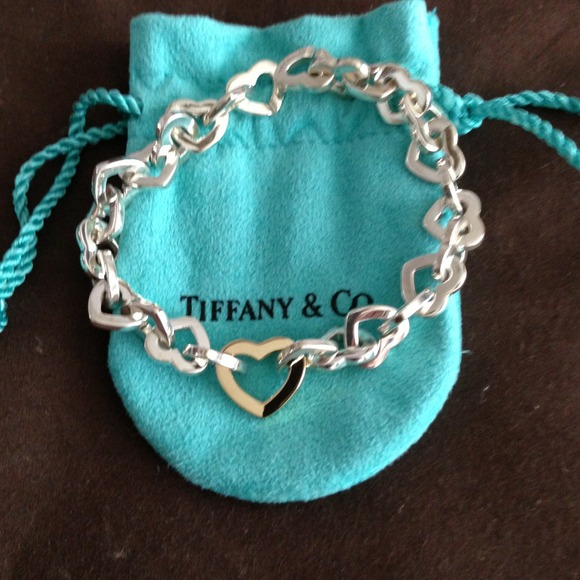 Authentic Tiffany heart bracelet