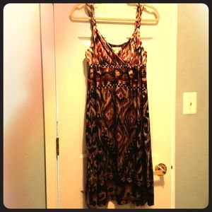 Silk multi-color dress
