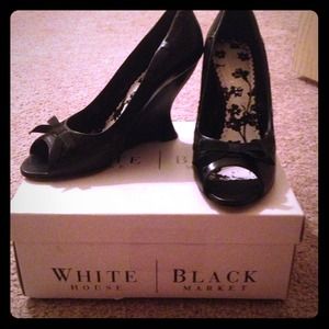 White House Black Market Wedge Heels