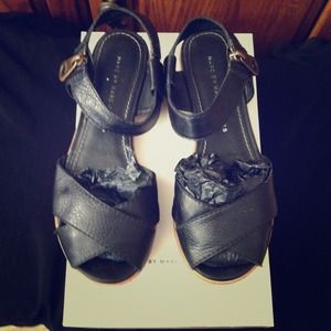 Marc by Marc Jacobs Black Zip Sandals