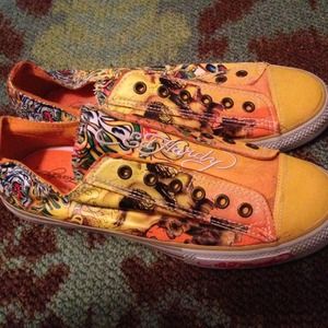 RESERVED for @r1mouse Ed Hardy tennis shoes