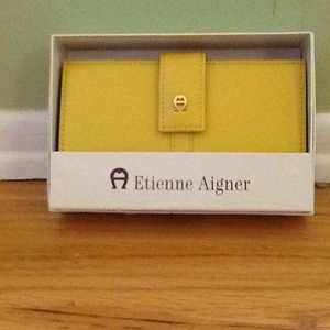 Etienne Aigner yellow wallet