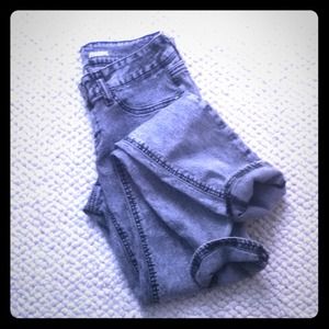 Grey Acid Wash Jeggings (sz 5)