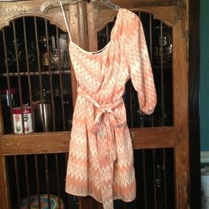 Blue Rain one shoulder dress