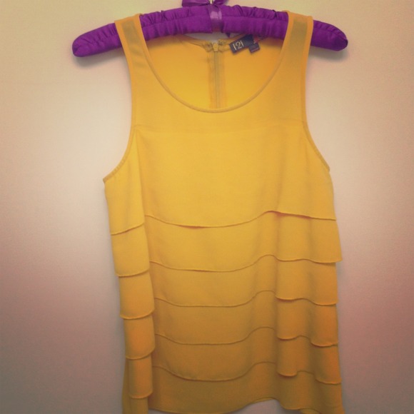 Forever 21 Tops - Forever 21 yellow ruffle top