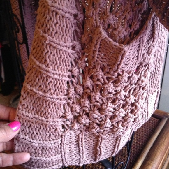 H&M Salmon Brown 2-Pocket Sweater - Picture 2 of 4