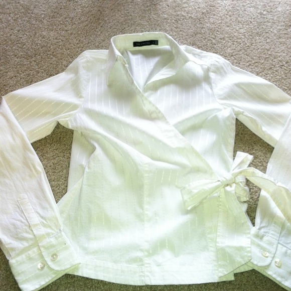 White wrap shirt
