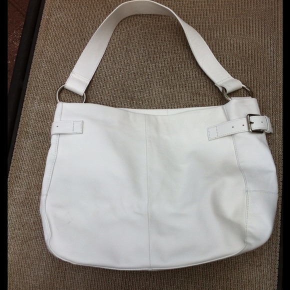 100% cow leather White handbag NWOT